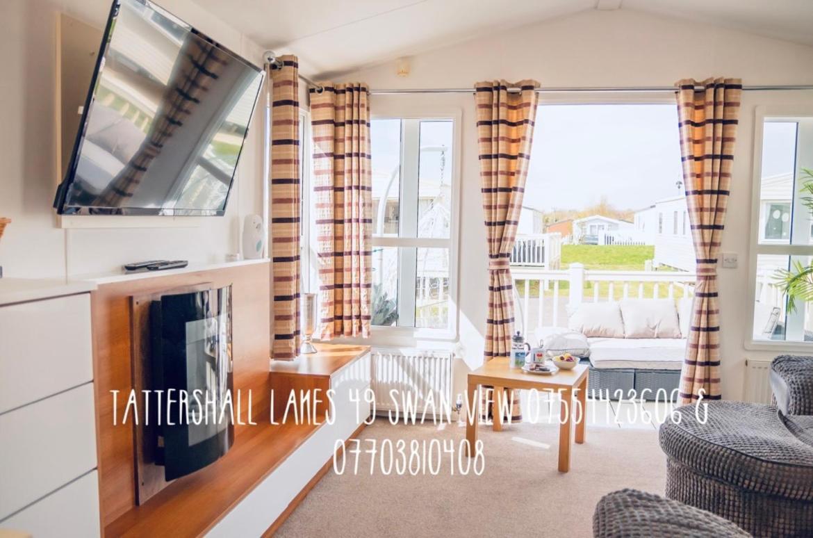 Swan View Retreats # Hottub # Egg Chair # Bbq & Bikes Included 8 Berth Tattershall Dış mekan fotoğraf