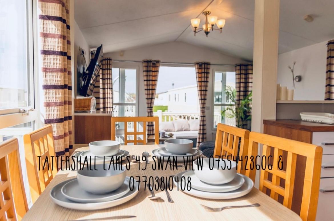 Swan View Retreats # Hottub # Egg Chair # Bbq & Bikes Included 8 Berth Tattershall Dış mekan fotoğraf